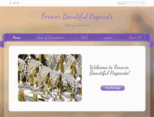 Tablet Screenshot of foreverbeautifulpageants.com